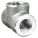 TEE: FORGED STEEL, ⅛ IN X ⅛ IN X ⅛ IN FITTING, FEMALE NPT X FEMALE NPT X FEMALE NPT