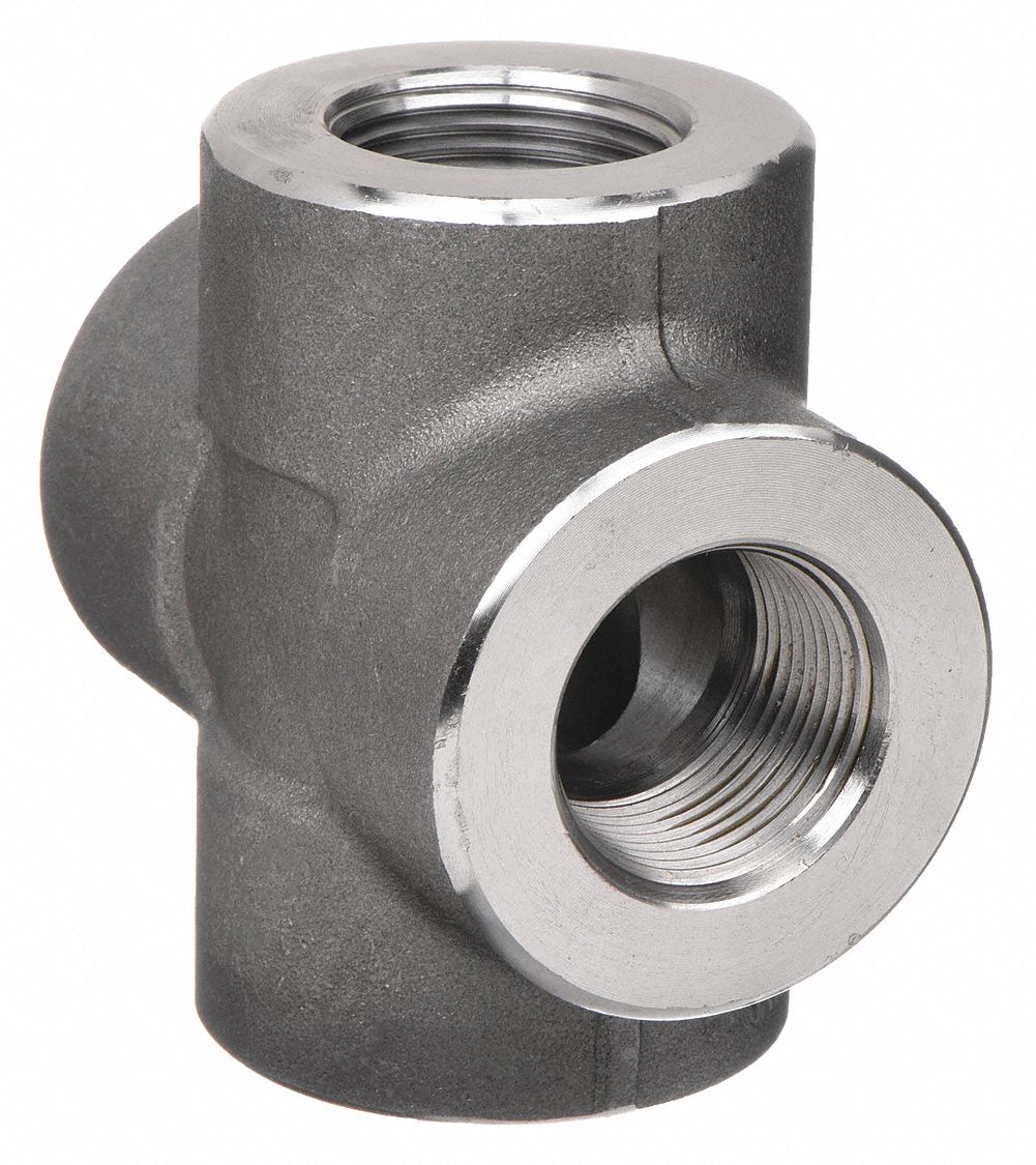 CROSS: FORGED STEEL, 1 IN X 1 IN X 1 IN X 1 IN FITTING PIPE SIZE, CLASS 3000