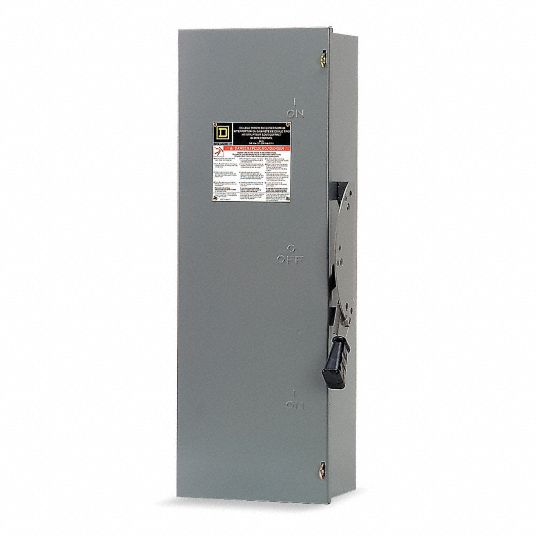 SQUARE D Safety Switch 30 A Amps AC, 10 HP 240V AC, 1, 3 Poles, 3