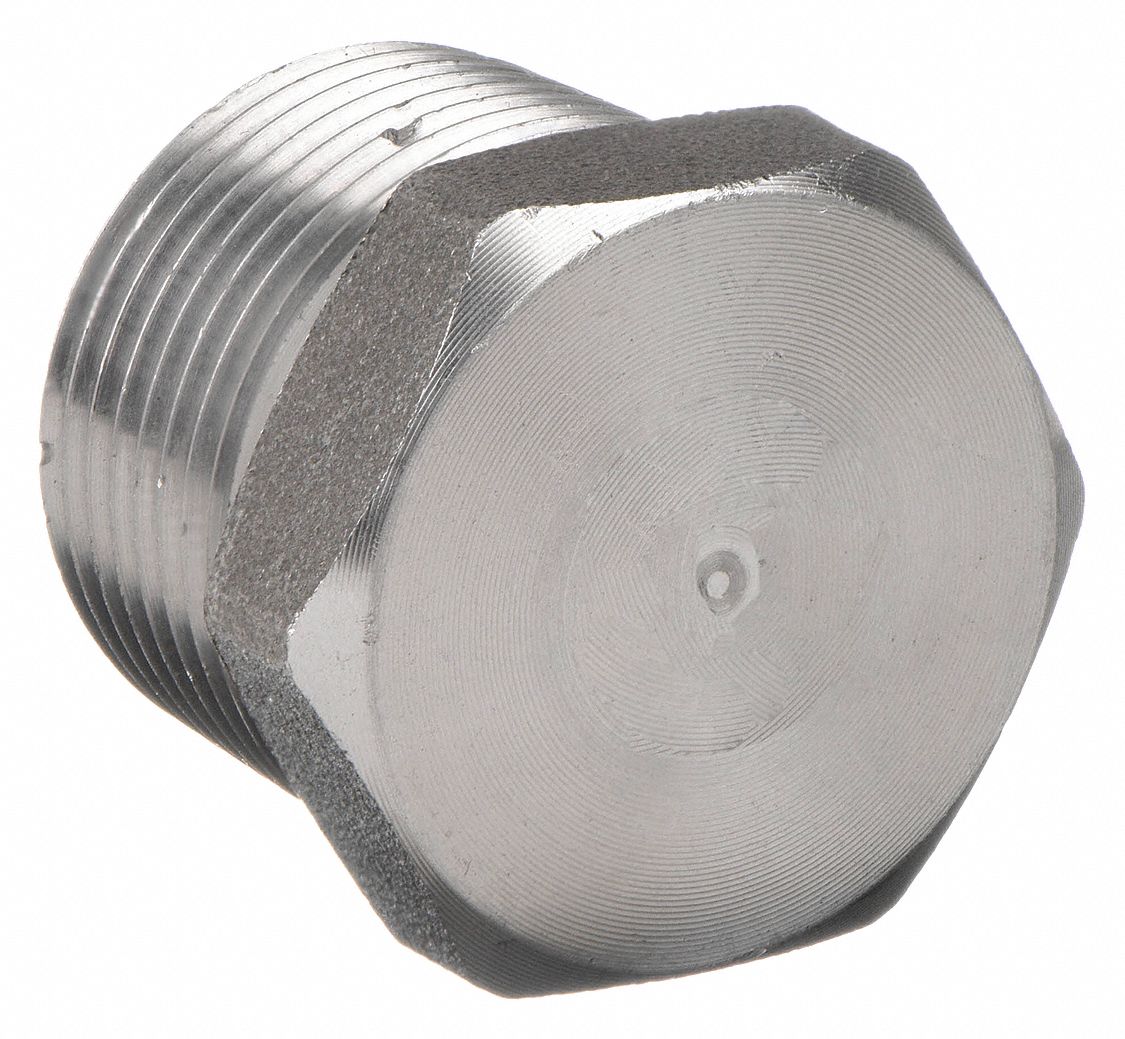 HEX HEAD PLUG: FORGED STEEL, 1½ IN FITTING PIPE SIZE, MALE NPT