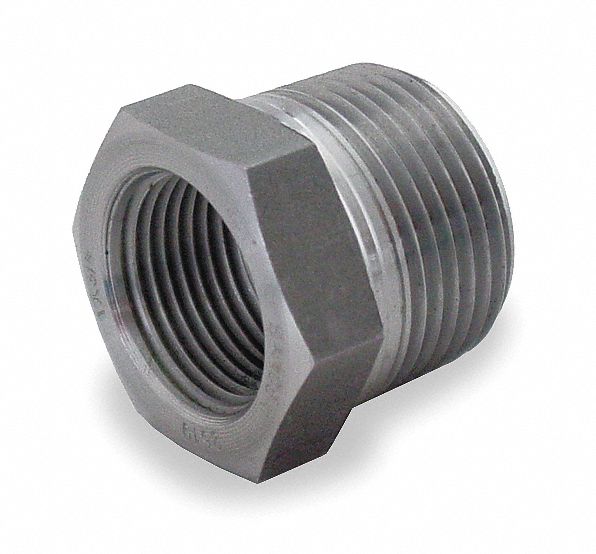 1/2'' X 3/8'' Forged Steel A-105 Threaded End NPT Bushing  NEW 