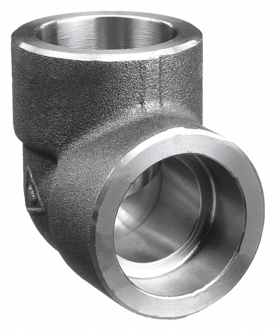 90 °  ELBOW: FORGED STEEL, 1 IN X 1 IN FITTING PIPE SIZE, CLASS 3000, SOCKET