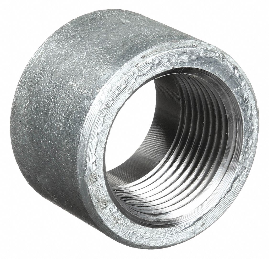 HALF COUPLING: FORGED STEEL, ¾ IN, NPT THREAD, CLASS 3000