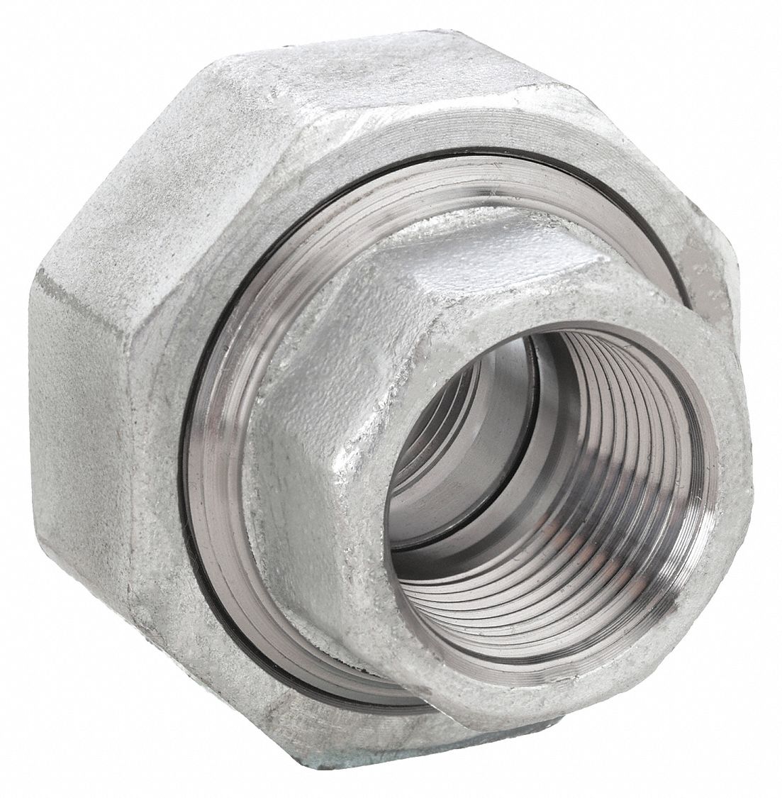 UNION: FORGED STEEL, ¾ IN X ¾ IN, NPT X NPT THREAD, CLASS 3000