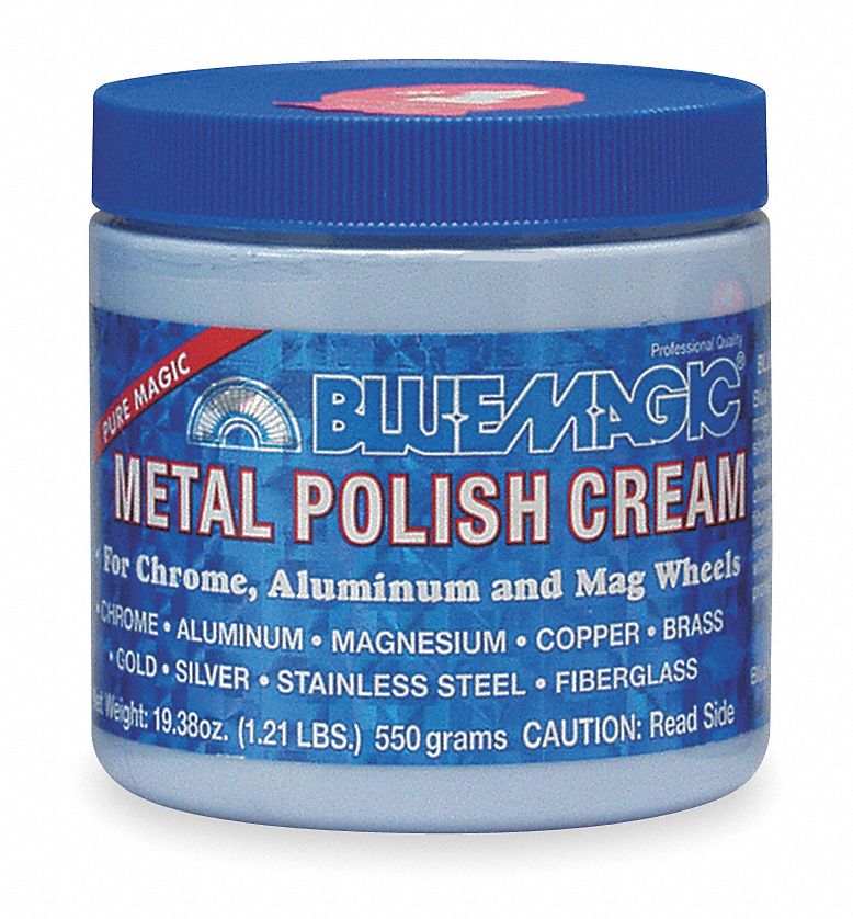 BLUE MAGIC Metal Polish, 19.38 oz, Jar, Unscented Fragrance, Paste