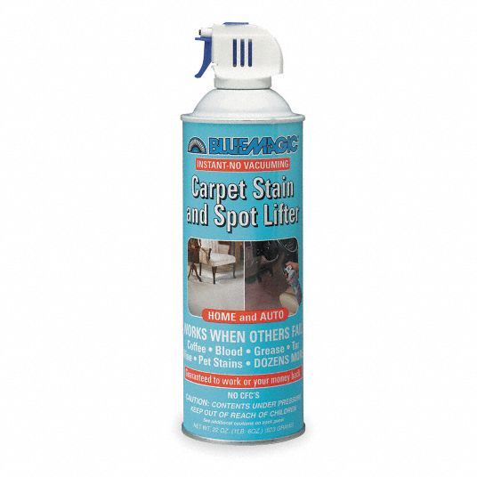 BLUE MAGIC Carpet Spot/Stain Lifter Aerosol Can, White, Milky, 22 oz