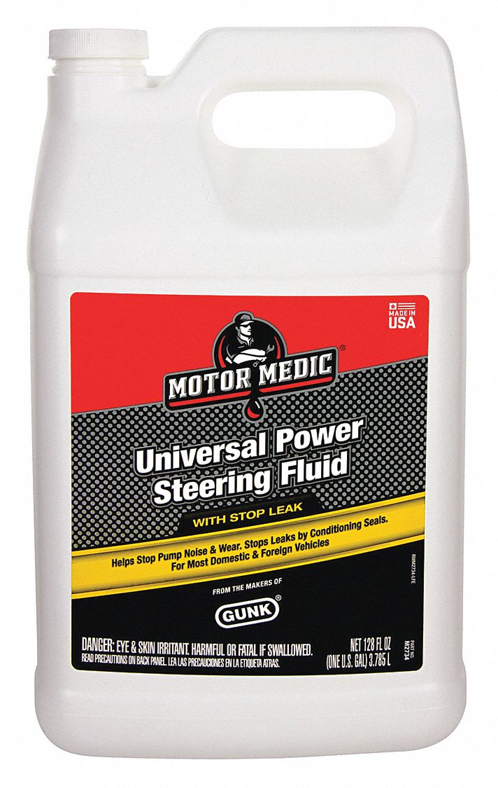 1 gal Bottle Power Steering Fluid, Amber Grainger