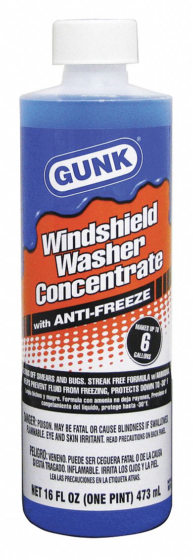 Gunk M516 Windshield Washer Fluid, 16 fl-oz Bottle