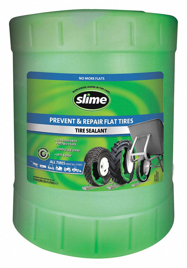 SLIME 5 gal Tire Sealant, Bucket Container Type 1MRE6SDSB5G Grainger