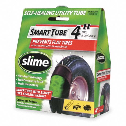 SLIME Inner Tube, Size 350 410 x 4 in 1MRF130010 Grainger