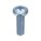 MACHINE SCREW, #6-32 THREAD, ½ IN L, STEEL, ZINC PLATED, PAN, PHILLIPS, ASME B18.6.3, 100 PK