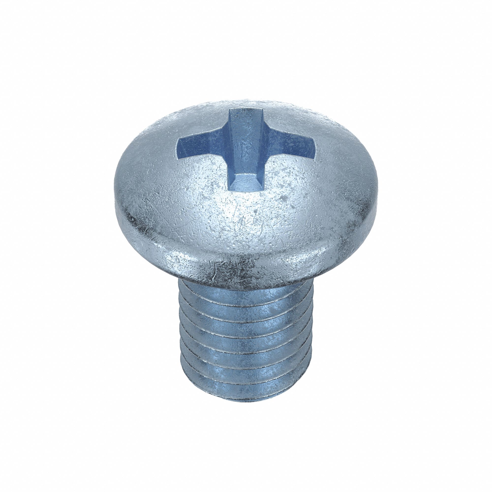 Machine Screw: #8-32 Thread Size, 1/4 in Lg, Steel, Zinc-Plated, Pan, Phillips, 100 PK