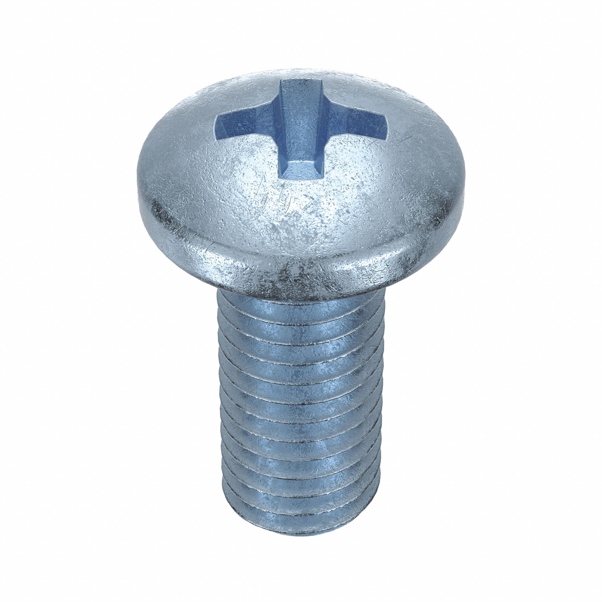 MACHINE SCREW, #8-32 THREAD, ⅜ IN L, STEEL, ZINC PLATED, PAN, PHILLIPS, ASME B18.6.3, 100 PK