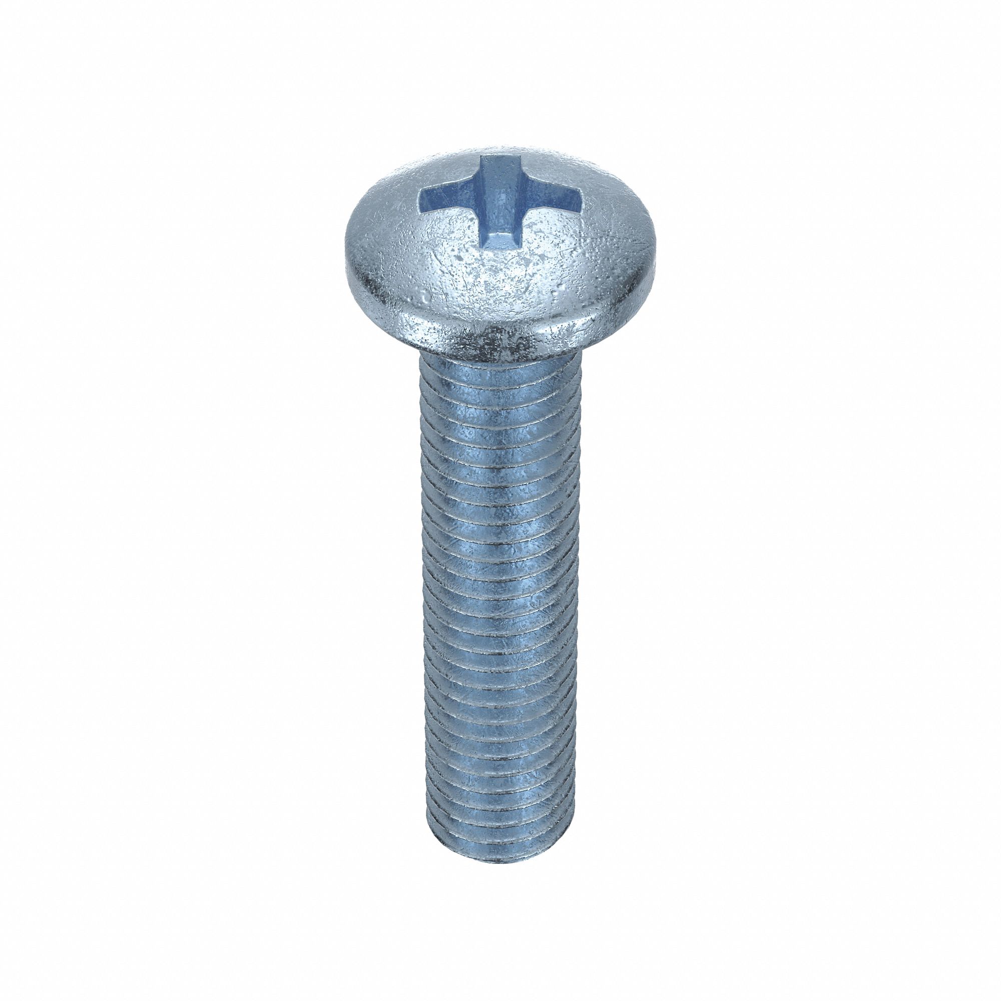 MACHINE SCREW, #8-32 THREAD, ¾ IN L, STEEL, ZINC PLATED, PAN, PHILLIPS, ASME B18.6.3, 100 PK