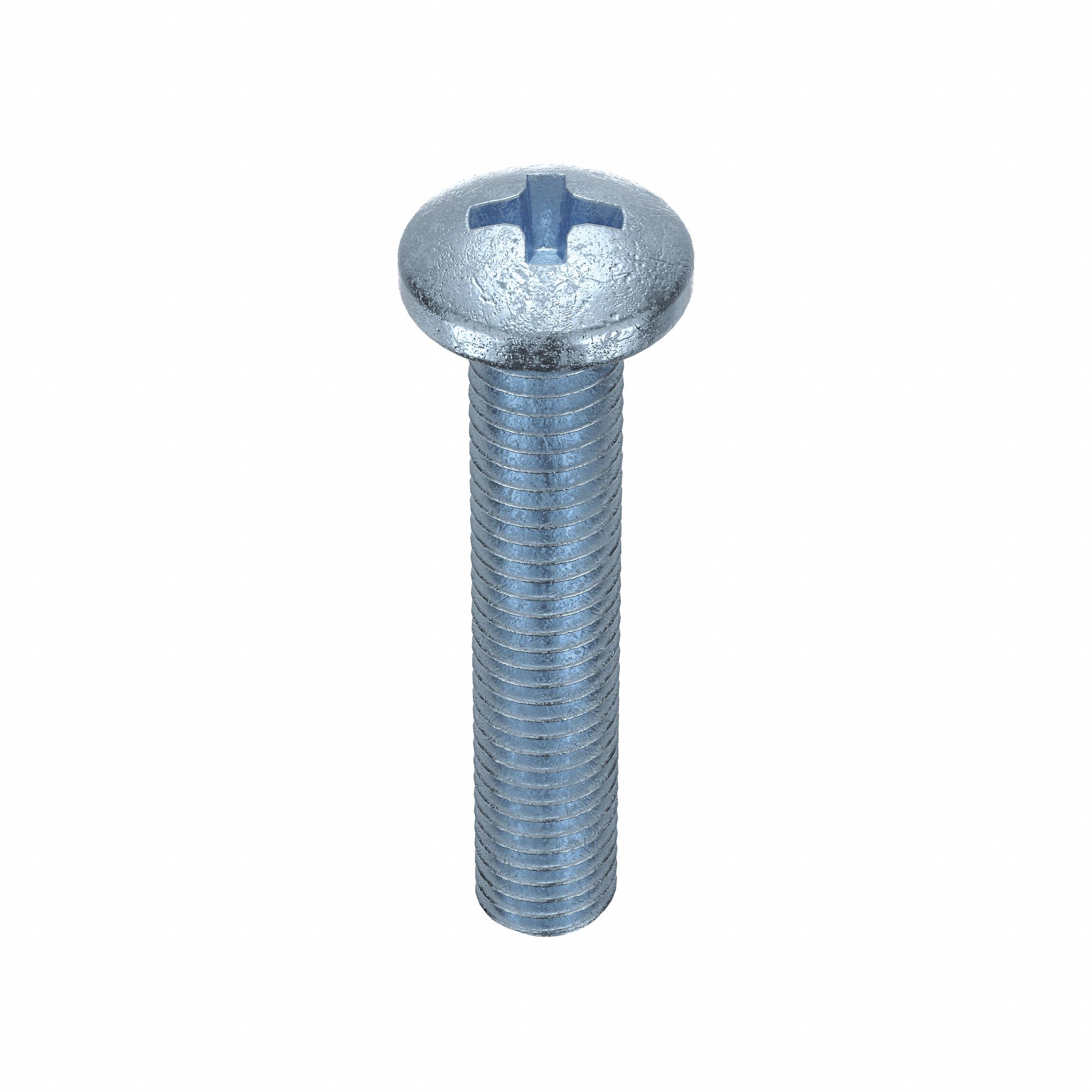 MACHINE SCREW, #8-32 THREAD, ⅞ IN L, STEEL, ZINC PLATED, PAN, PHILLIPS, ASME B18.6.3, 100 PK