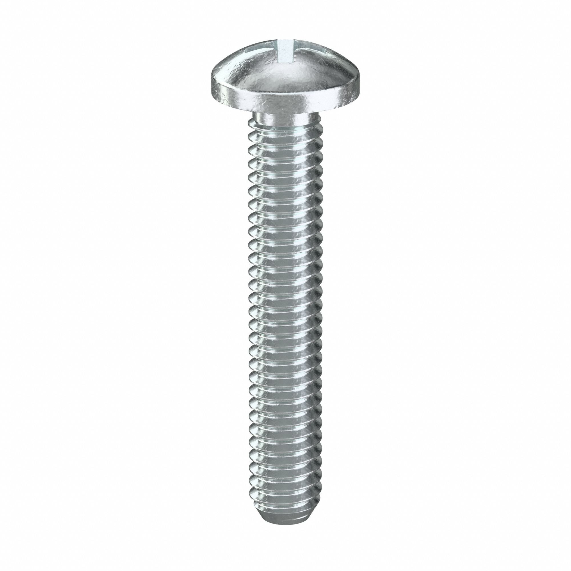Machine Screw: #8-32 Thread Size, 1 in Lg, Steel, Zinc-Plated, Pan, Phillips, Machine Screw, 100 PK