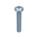 MACHINE SCREW, #8-32 THREAD, 1 IN L, STEEL, ZINC PLATED, PAN, PHILLIPS, ASME B18.6.3, 100 PK