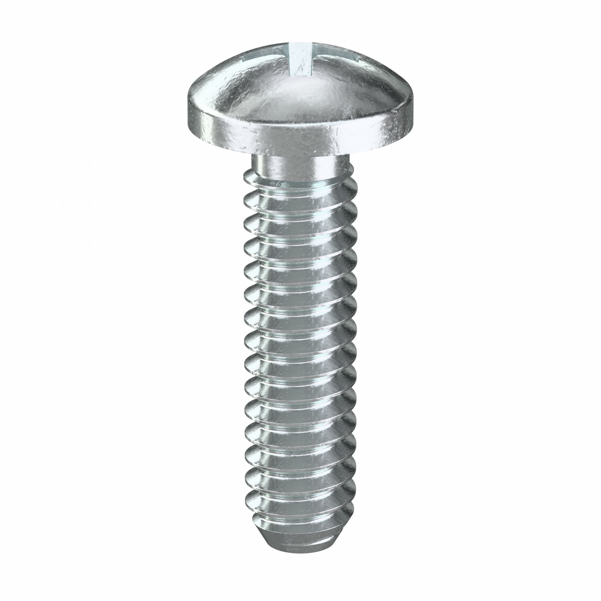 Machine Screw: #10-24 Thread Size, 3/4 in Lg, Steel, Zinc-Plated, Pan, Phillips, 100 PK