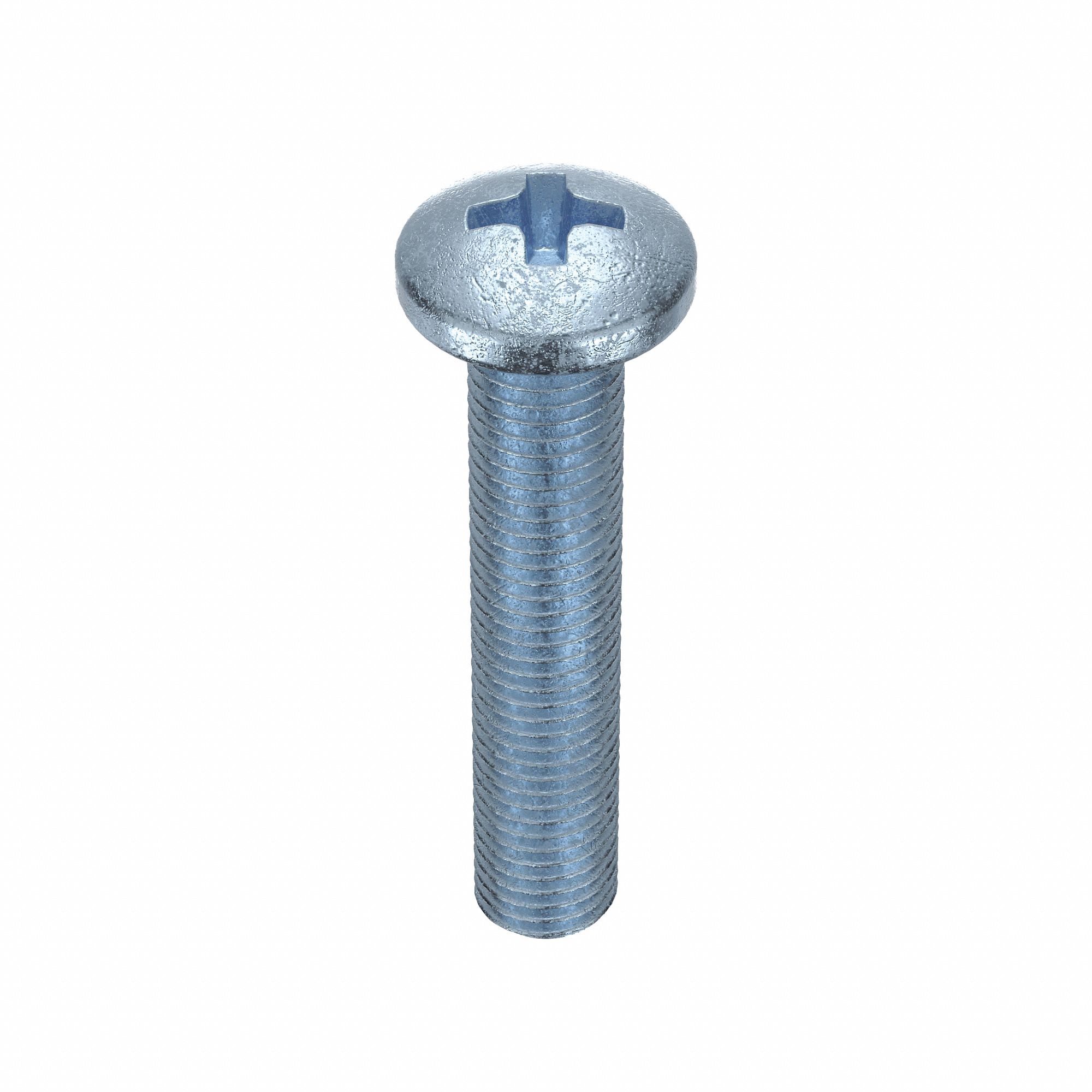 MACHINE SCREW, #10-24 THREAD, 1 IN L, STEEL, ZINC PLATED, PAN, PHILLIPS, ASME B18.6.3, 100 PK