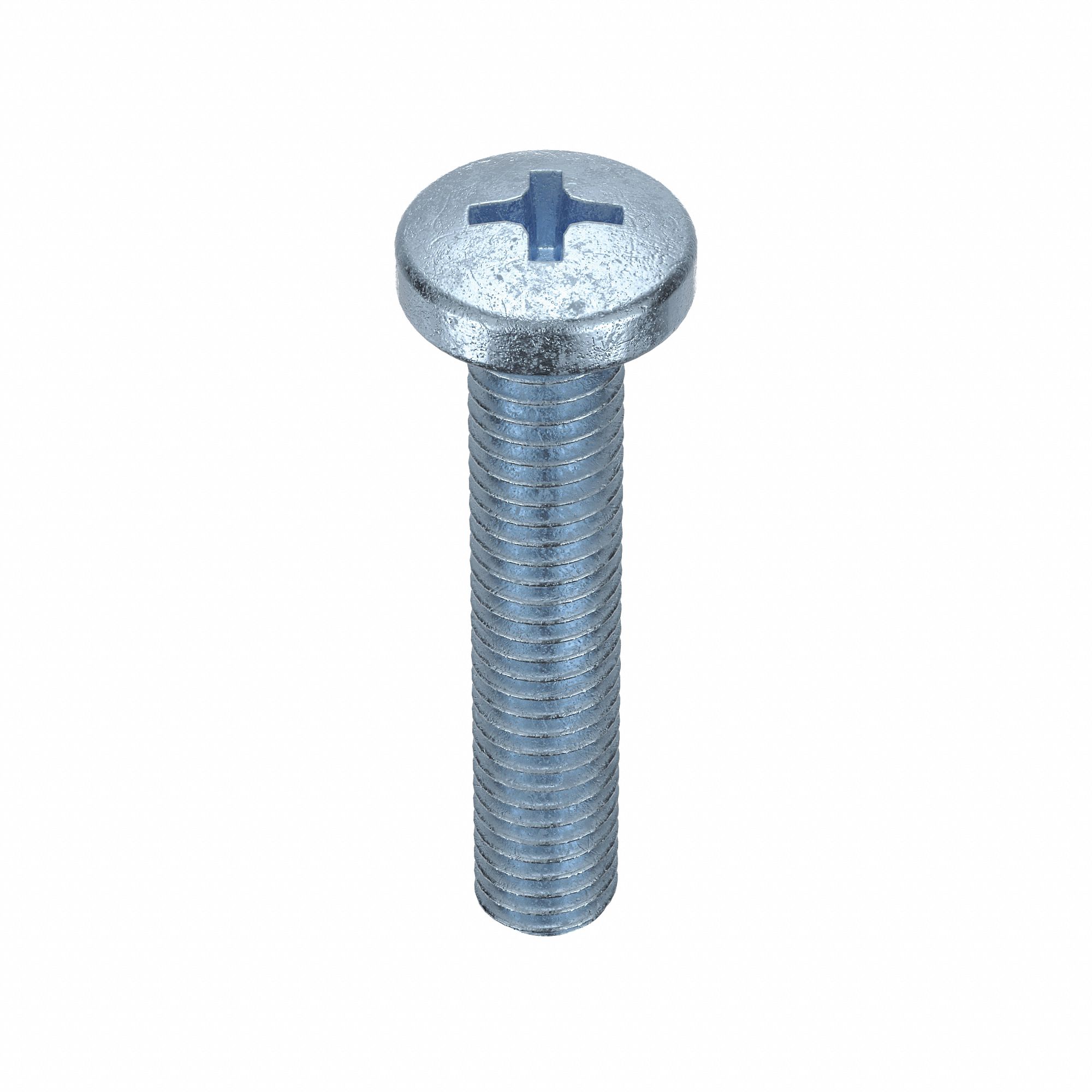 MACHINE SCREW, #10-32 THREAD, 1 IN L, STEEL, ZINC PLATED, PAN, PHILLIPS, ASME B18.6.3, 100 PK