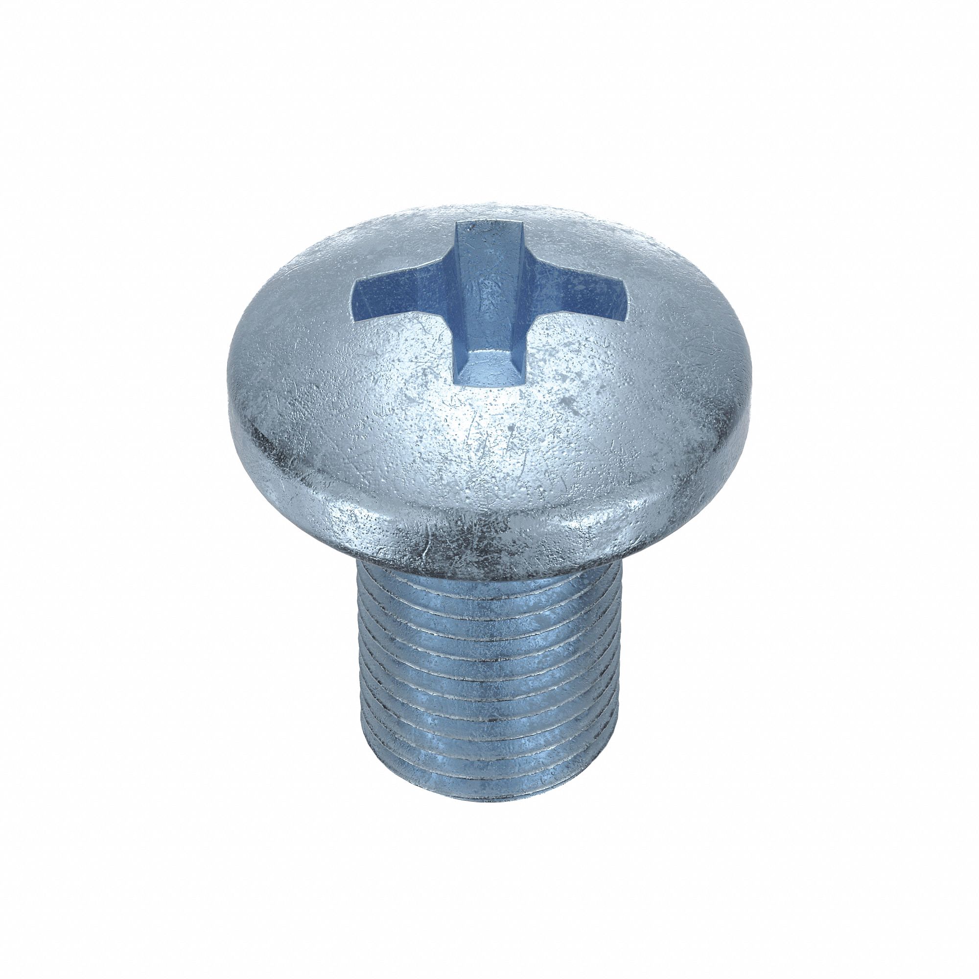 Machine Screw: 1/4"-20 Thread Size, 3/8 in Lg, Steel, Zinc-Plated, Pan, Phillips, 100 PK