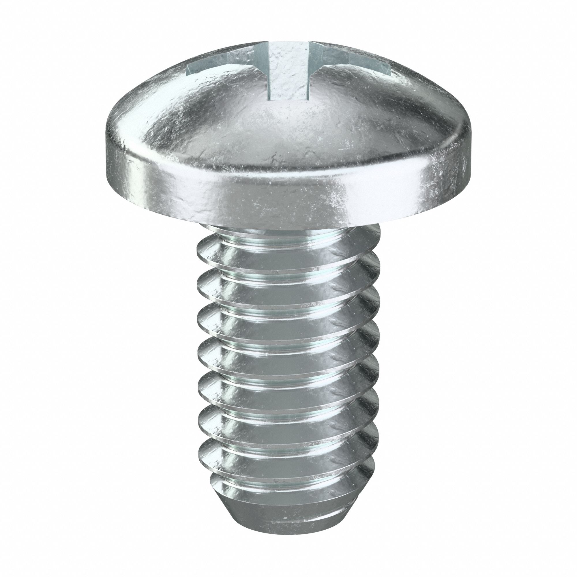 Machine Screw: 1/4"-20 Thread Size, 1/2 in Lg, Steel, Zinc-Plated, Pan, Phillips, 100 PK