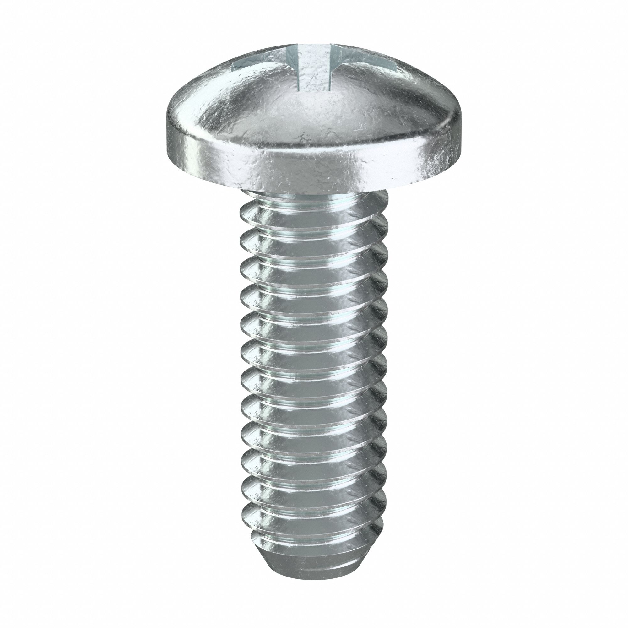 Machine Screw: 1/4"-20 Thread Size, 3/4 in Lg, Steel, Zinc-Plated, Pan, Phillips, 100 PK