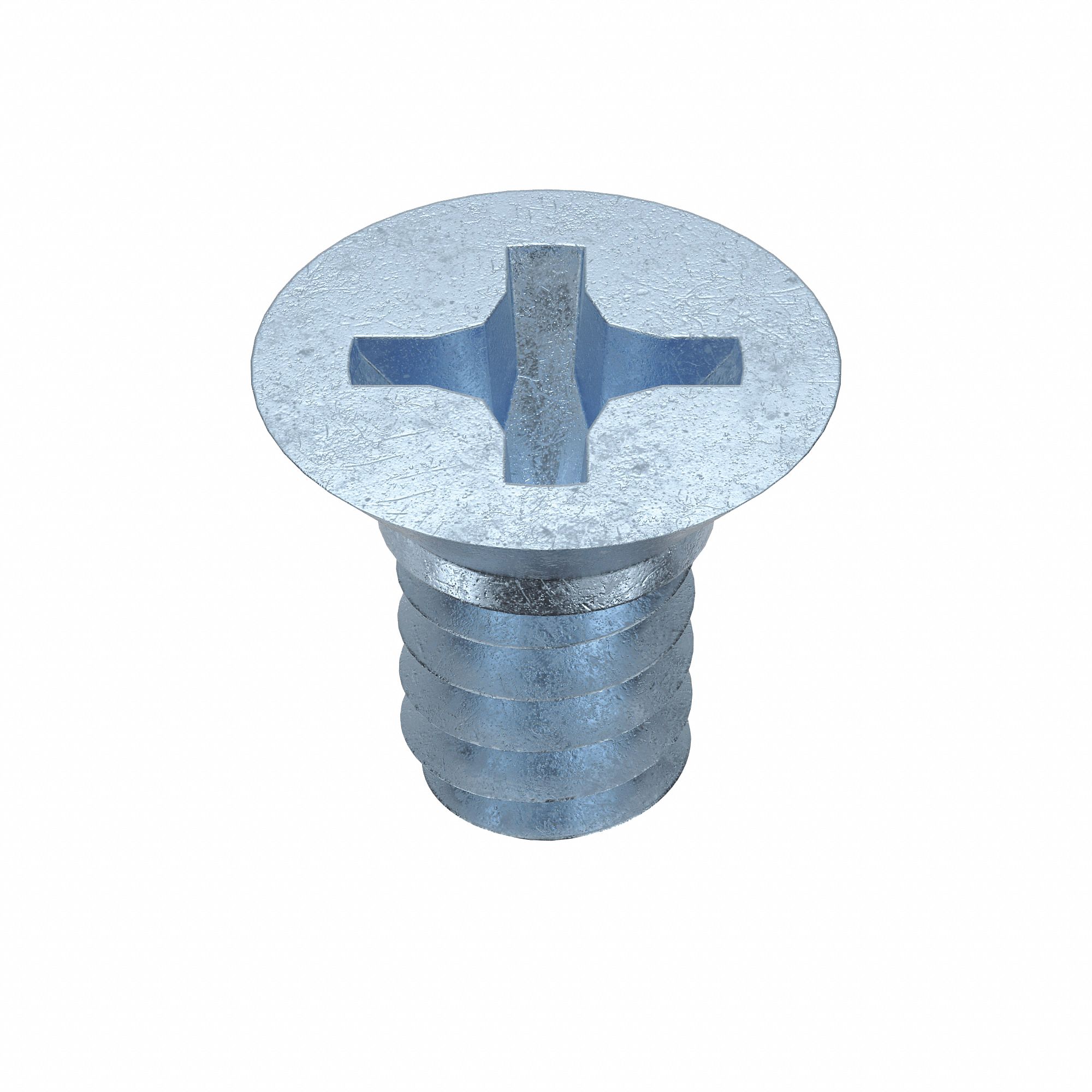Machine Screw: #6-32 Thread Size, 1/4 in Lg, Steel, Zinc-Plated, Flat, Phillips, 100 PK