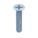 MACHINE SCREW, #6-32 THREAD, ¾ IN L, STEEL, ZINC PLATED, FLAT, PHILLIPS, INCH, ROUND, 100 PK