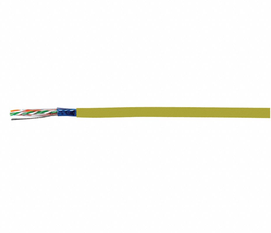 GENSPEED Cable de Categoría,5e,Amarillo,1000 pies - 1MUH7 | W2133777E ...
