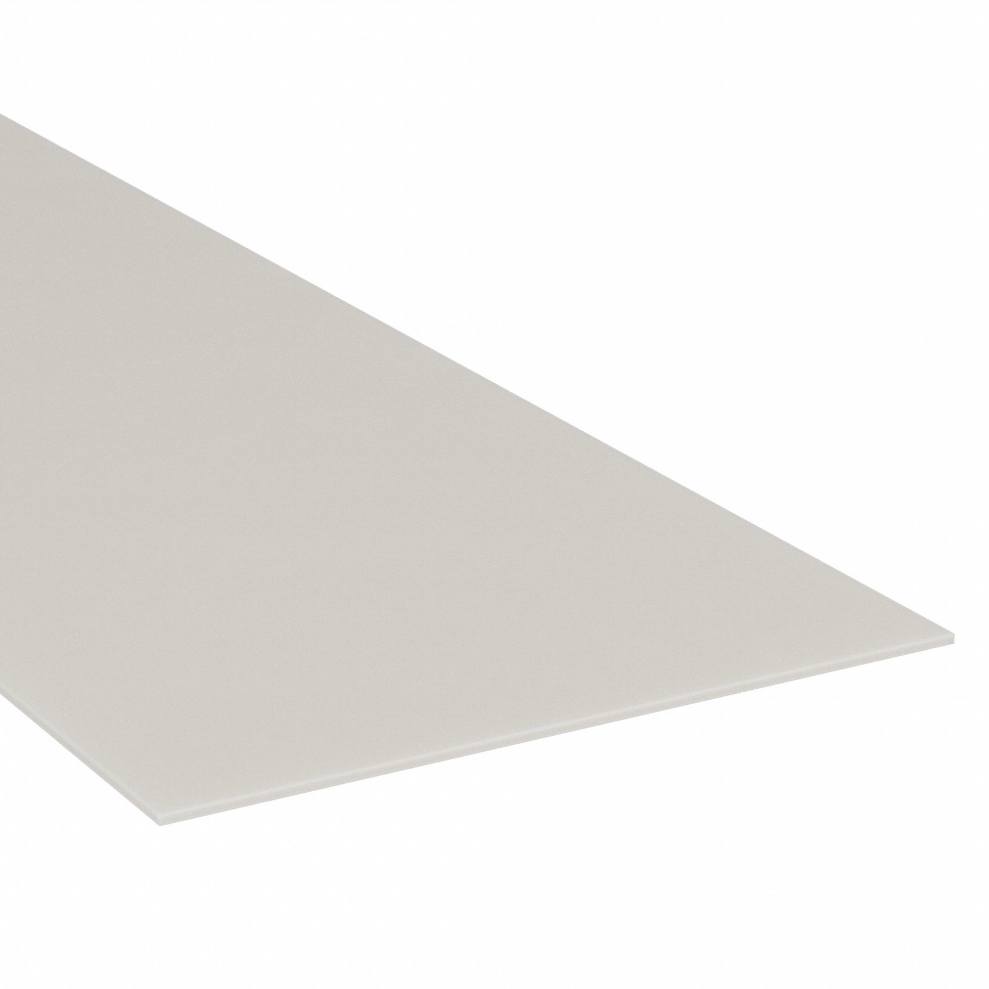 Rubber Sheet: Neoprene, Food Grade, 1/16 in Thick, 12 in x 12 in, White, 60 Shore A Durometer