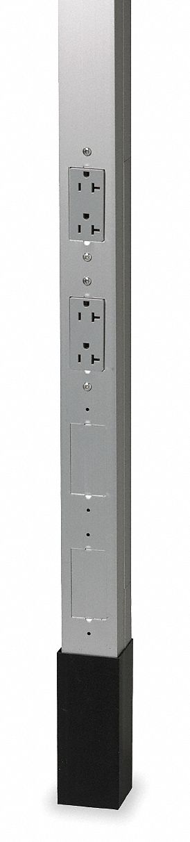 1MXR4 - Alum Service Pole Gray 10 ft 2 L 2.13 W