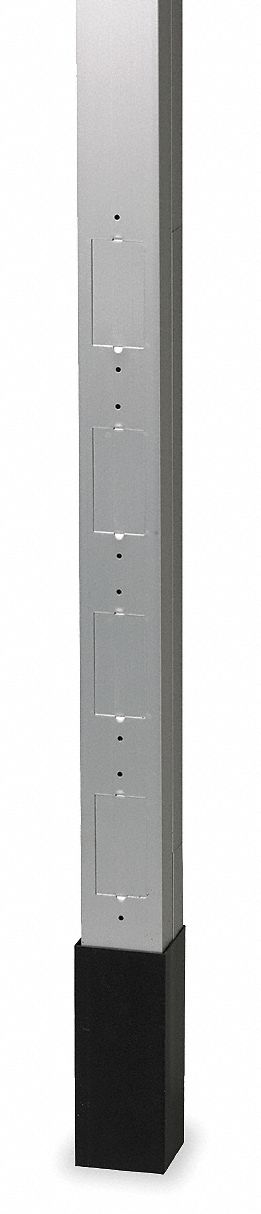 1MXR5 - Alum Service Pole Gray 12 ft 2 L 2.13 W