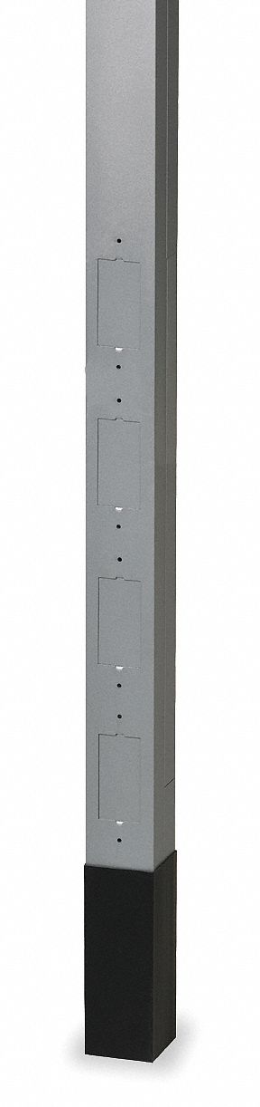 1MXR8 - Alum Service Pole Gray 12 ft 2 L 2.13 W