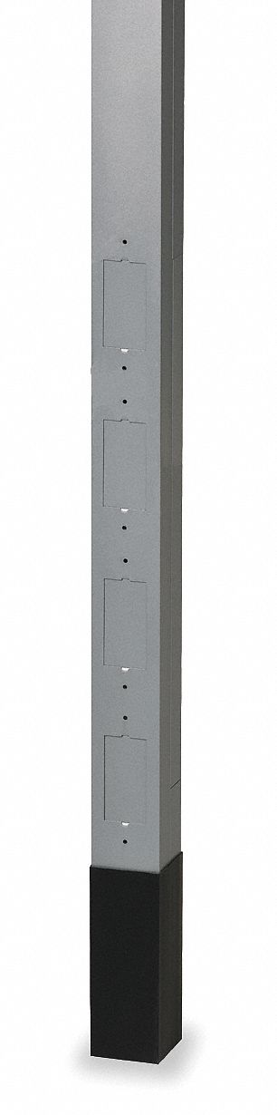 4LM37 - Alum Service Pole Gray 10 ft 2 L 2.13 W