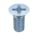 MACHINE SCREW, #12-24 THREAD, ½ IN L, STEEL, ZINC PLATED, FLAT, PHILLIPS, INCH, 100 PK