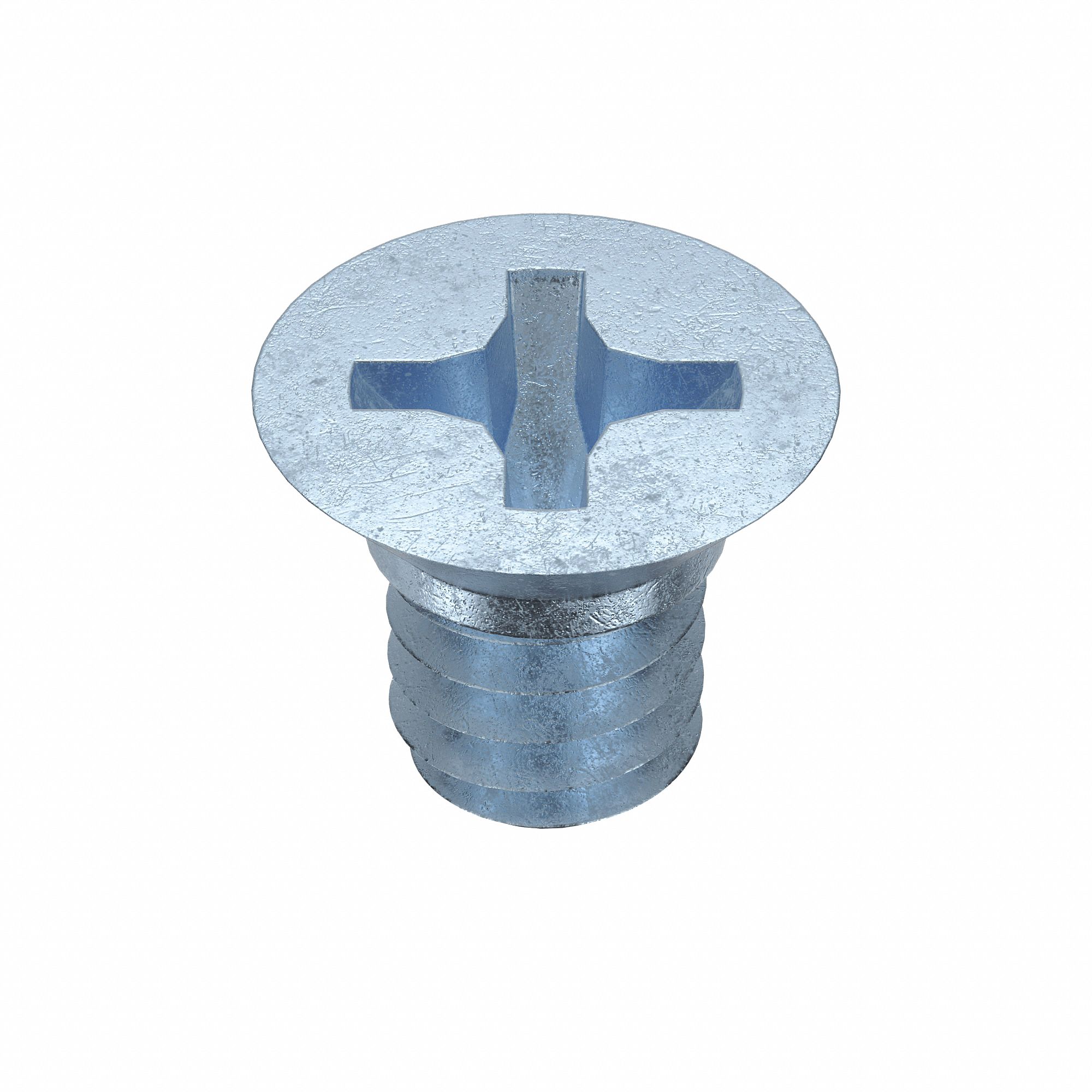 Machine Screw: 1/4"-20 Thread Size, 3/8 in Lg, Steel, Zinc-Plated, Flat, Phillips, 100 PK