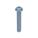 MACHINE SCREW, #4-40 THREAD, ¾ IN L, STEEL, ZINC PLATED, ROUND, ASME B18.6.3, INCH, 100 PK