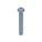 MACHINE SCREW, #4-40 THREAD, ⅞ IN L, STEEL, ZINC PLATED, ROUND, ASME B18.6.3, INCH, 100 PK