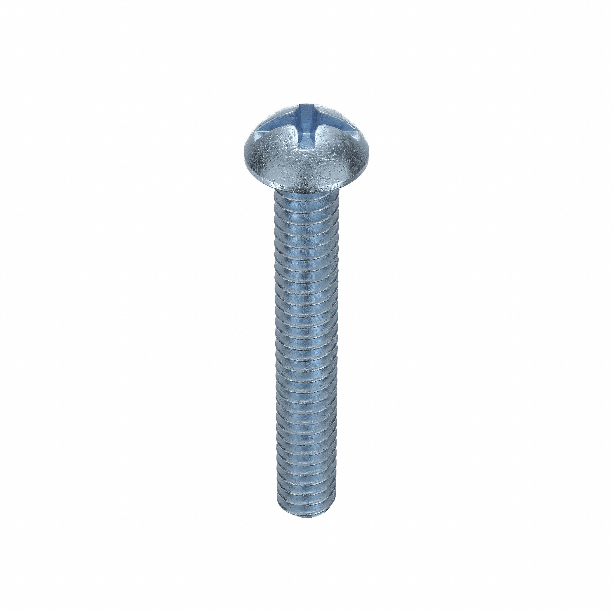 MACHINE SCREW, #6-32 THREAD, 1 IN L, STEEL, ZINC PLATED, ROUND, COMBO SLOTTED/PHILLIPS, 100 PK