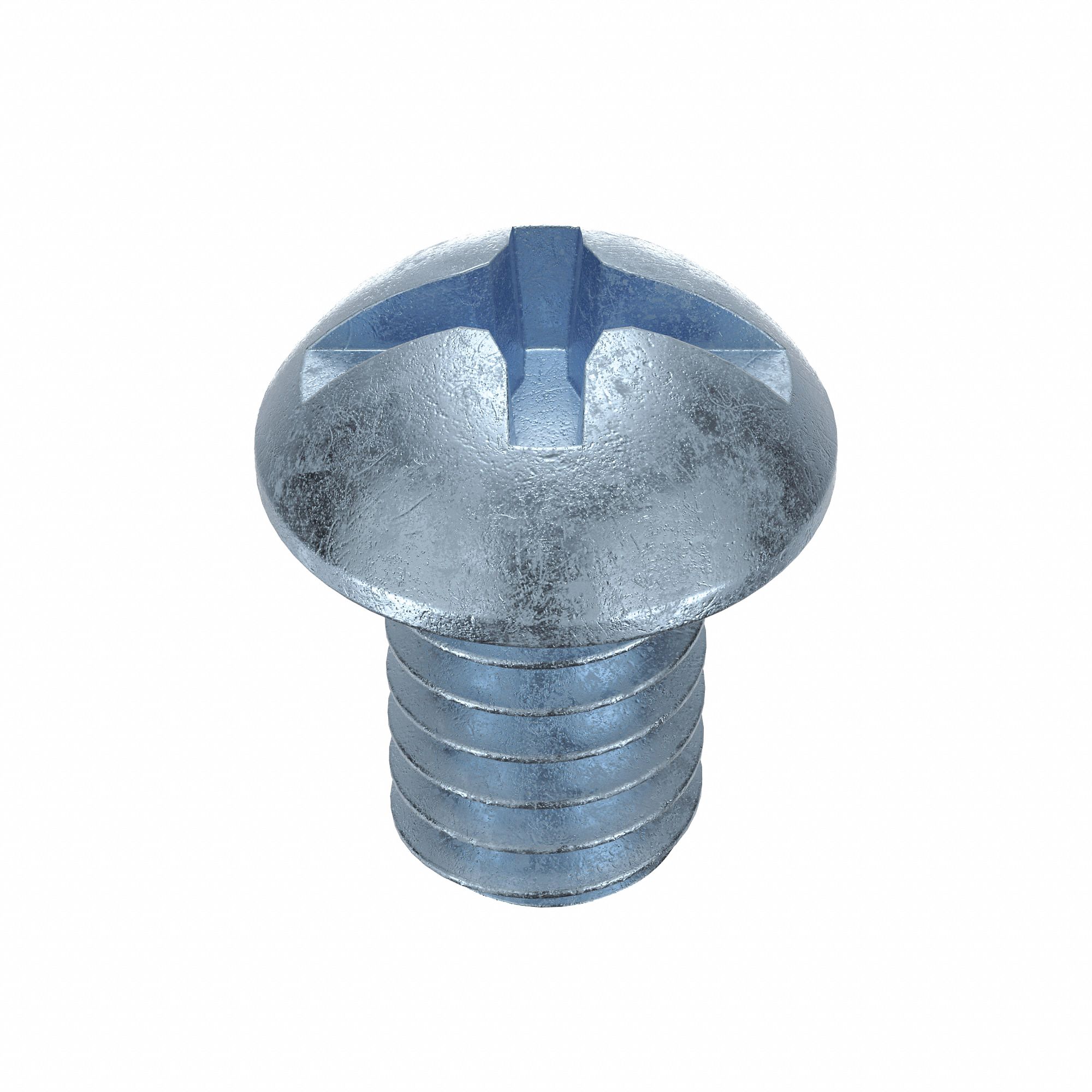 VIS DE MÉCANIQUE,NO8-32, 1/4PO L, ACIER, GALVANISÉ, RONDE,ASME,POUCE,100PQ