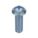 MACHINE SCREW, #10-24 THREAD, ⅝ IN L, STEEL, ZINC PLATED, ROUND, ASME B18.6.3, INCH, 100 PK