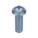 MACHINE SCREW, #10-24 THREAD, ⅝ IN L, STEEL, ZINC PLATED, ROUND, ASME B18.6.3, INCH, 100 PK