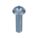 MACHINE SCREW, #10-24 THREAD, ¾ IN L, STEEL, ZINC PLATED, ROUND, ASME B18.6.3, INCH, 100 PK