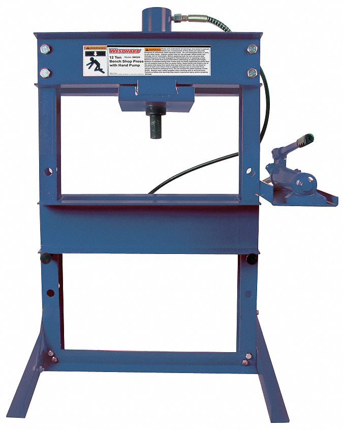 1MZJ7 - Hydraulic Bench Shop Press 12 Tons