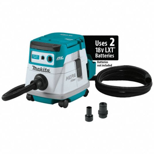 MAKITA, 2.1 gal Tank Size, 1 in Vacuum Hose Dia., Cordless Shop Vacuum 799UW8XCV21ZX Grainger