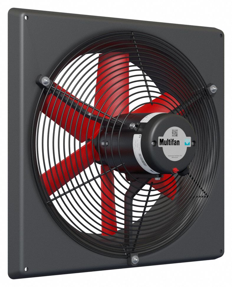 EXHAUST FAN, DIRECT DRIVE, 16 IN BLADE, ¼ HP, 3,000 CFM, 240V AC, 1 PH, TOTALLY ENCLOSED