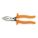 LINEMANS PLIER, INSULATED, FLAT, 8¾ IN OVERALL L, 1¾ IN JAW L, 1 IN JAW W, ½ IN JAW THICK