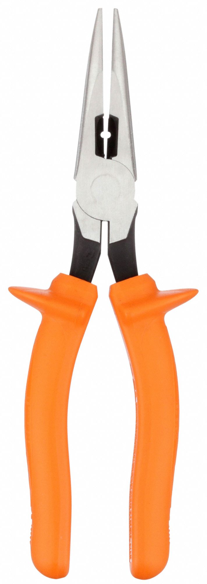 PLIERS INSULATED SIDE CUT LG NOSE 8