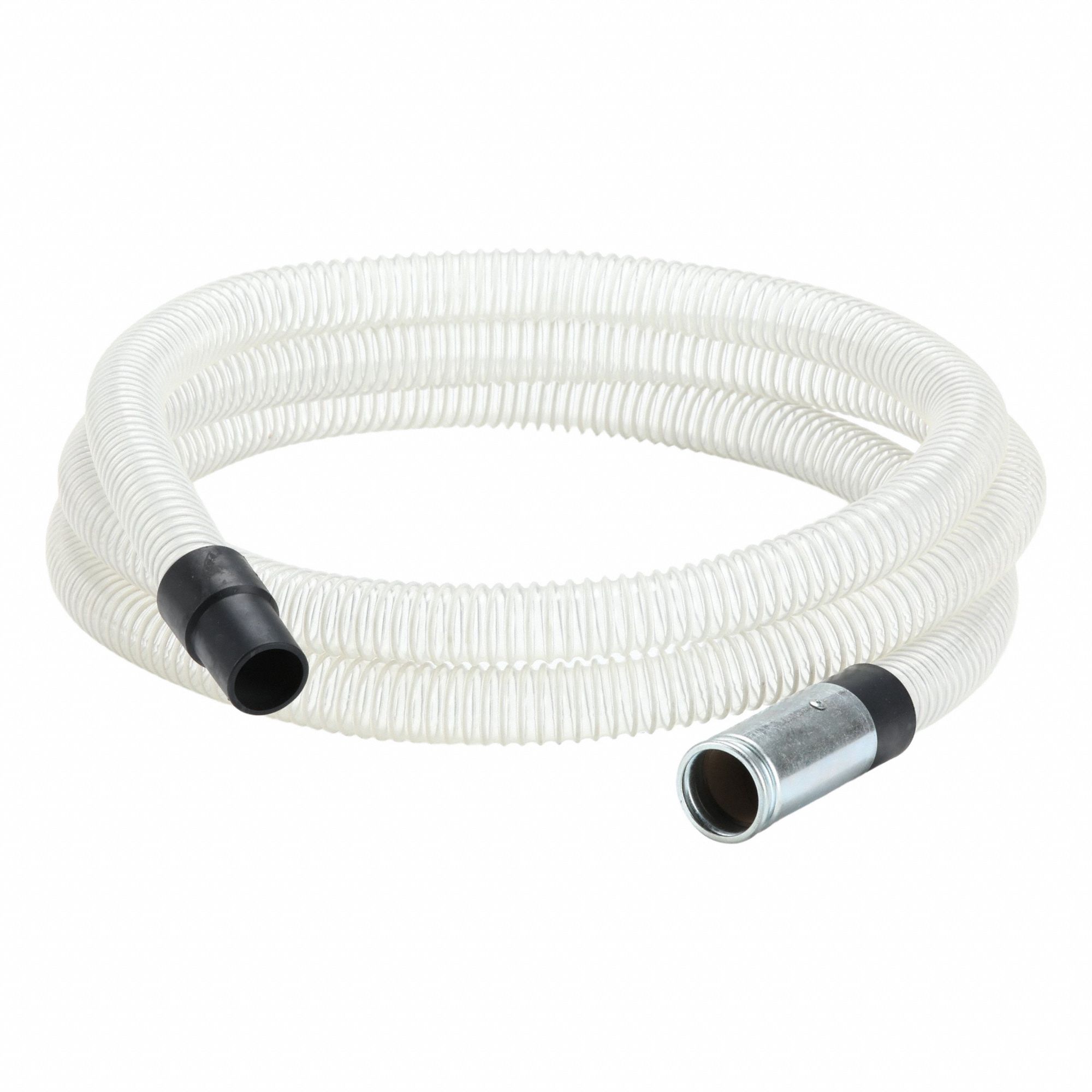Vacuum Hose: 1 1/2 in Hose Dia, 15 ft Hose Lg, Plastic, Clear